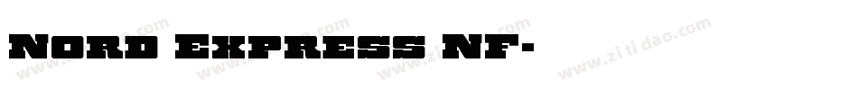 Nord Express NF字体转换